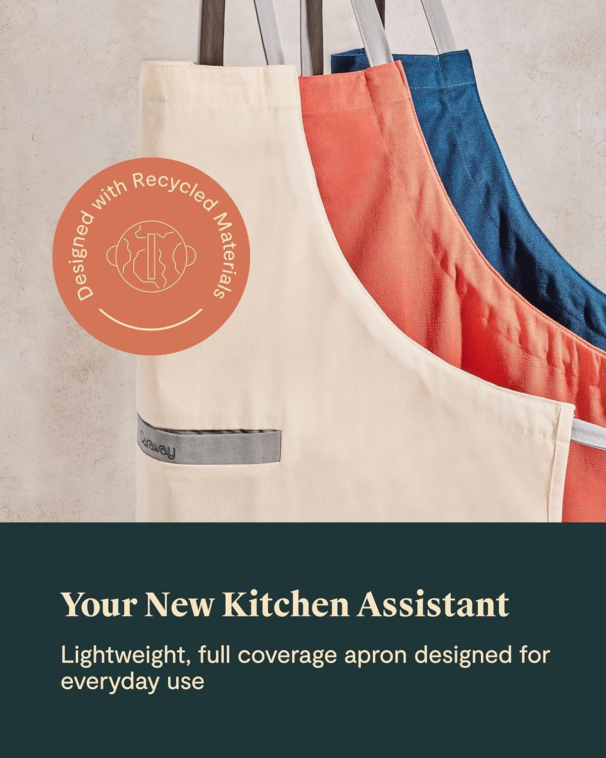 imageCaraway Apron 100 Organic Cotton Apron Features 2 Pockets amp Adjustable Neck StrapPerracotta