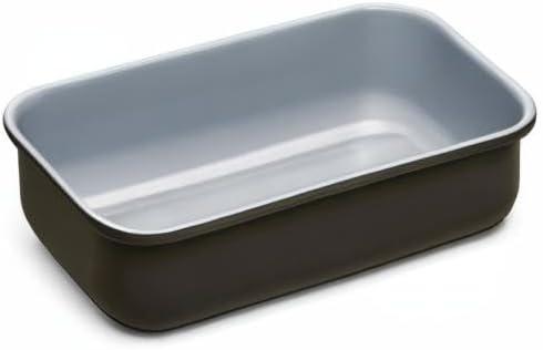 imageCaraway NonStick Ceramic 1 lb Loaf Pan Naturally Slick Ceramic Coating NonToxic PTFE amp PFOA Free Perfect for Pound Cakes Breads amp More CreamBlack