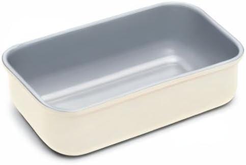 imageCaraway NonStick Ceramic 1 lb Loaf Pan Naturally Slick Ceramic Coating NonToxic PTFE amp PFOA Free Perfect for Pound Cakes Breads amp More CreamCream
