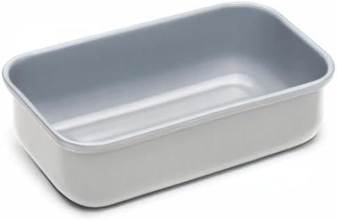 imageCaraway NonStick Ceramic 1 lb Loaf Pan Naturally Slick Ceramic Coating NonToxic PTFE amp PFOA Free Perfect for Pound Cakes Breads amp More CreamGray