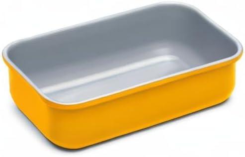 imageCaraway NonStick Ceramic 1 lb Loaf Pan Naturally Slick Ceramic Coating NonToxic PTFE amp PFOA Free Perfect for Pound Cakes Breads amp More CreamMarigold