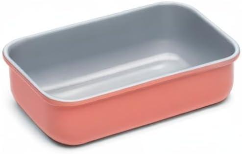 imageCaraway NonStick Ceramic 1 lb Loaf Pan Naturally Slick Ceramic Coating NonToxic PTFE amp PFOA Free Perfect for Pound Cakes Breads amp More CreamPerracotta