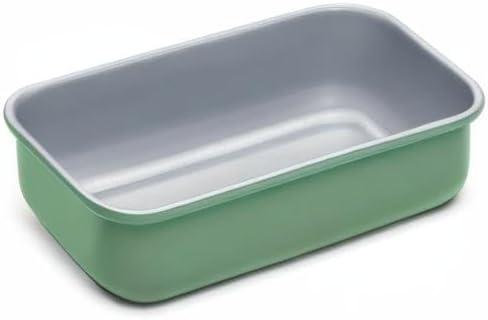 imageCaraway NonStick Ceramic 1 lb Loaf Pan Naturally Slick Ceramic Coating NonToxic PTFE amp PFOA Free Perfect for Pound Cakes Breads amp More CreamSage