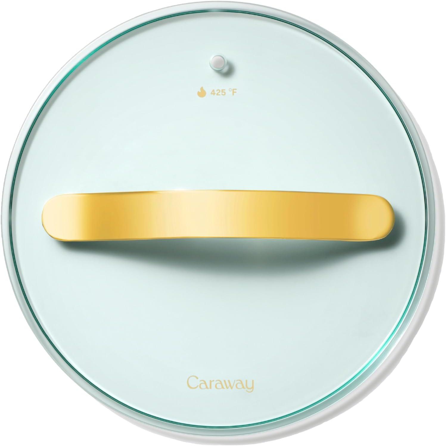imageGlass 6 Glass Lid For Pots amp Pans Made With Tempered Glass Sized to Fit Caraway CeramicCoated amp Stainless Steel Cookware GoldGold