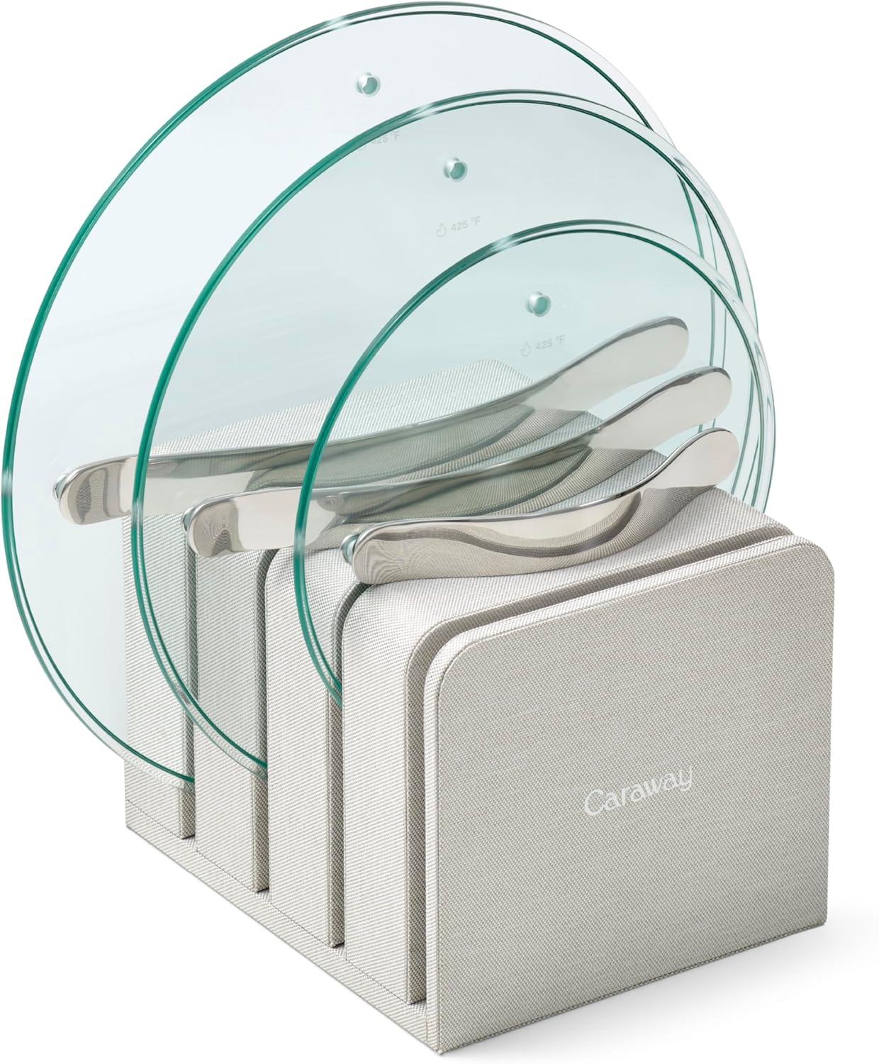 imageGlass 6 Glass Lid For Pots amp Pans Made With Tempered Glass Sized to Fit Caraway CeramicCoated amp Stainless Steel Cookware GoldStainless Steel