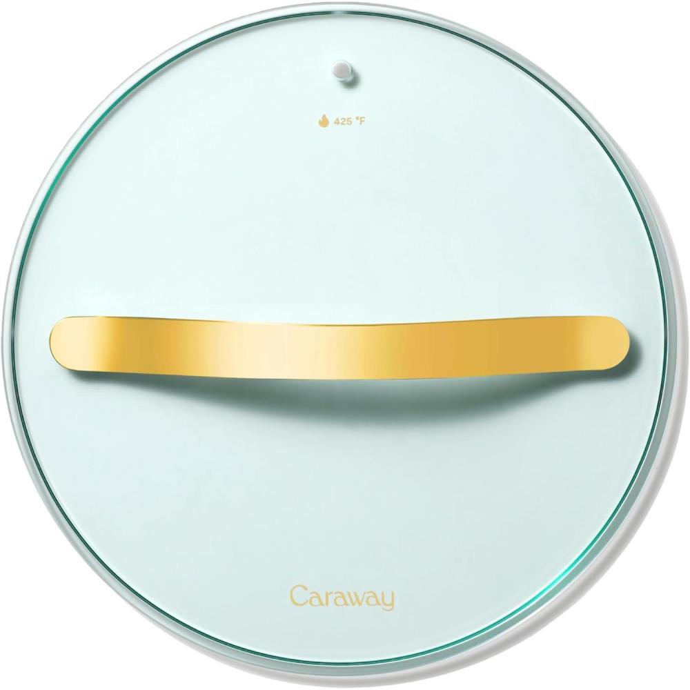 imageGlass 6 Glass Lid For Pots amp Pans Made With Tempered Glass Sized to Fit Caraway CeramicCoated amp Stainless Steel Cookware GoldGold