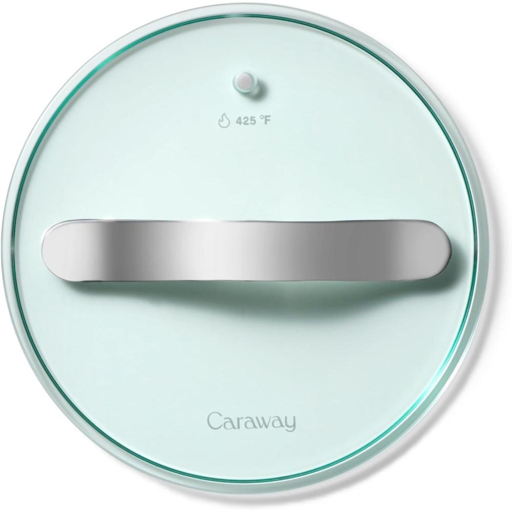 imageGlass 6 Glass Lid For Pots amp Pans Made With Tempered Glass Sized to Fit Caraway CeramicCoated amp Stainless Steel Cookware GoldStainless Steel