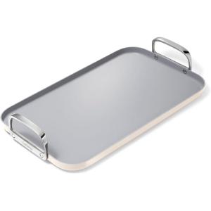 Caraway Double Burner Griddle – 19×12” Griddle Pan – Non-Stick Ceramic Coated – Non Toxic, PTFE & PFOA Free – Oven Safe & Compatible with All Stovetops – Cream(Cream)
