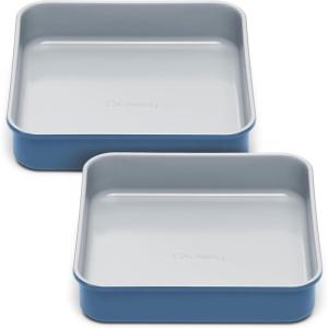 Caraway Non-Stick Ceramic 9” Square Pan – Naturally Slick Ceramic Coating – Non-Toxic, PTFE & PFOA Free – Perfect for Brownies, Lemon Bars, Cakes, & More – Sage(Slate)