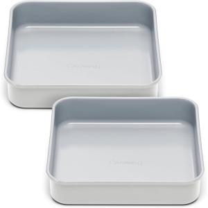 Caraway Non-Stick Ceramic 9” Square Pan – Naturally Slick Ceramic Coating – Non-Toxic, PTFE & PFOA Free – Perfect for Brownies, Lemon Bars, Cakes, & More – Sage(Gray)