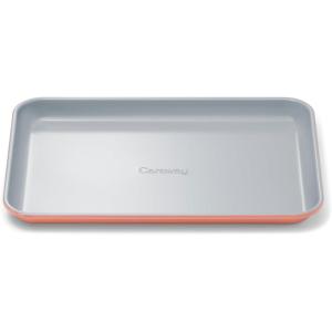 Caraway Non-Stick Ceramic Baking Sheet – Naturally Slick Ceramic Coating – Non-Toxic, PTFE & PFOA Free – Perfect for Baking, Roasting, and More – Large (18″ x 13″) – Gray(Perracotta)