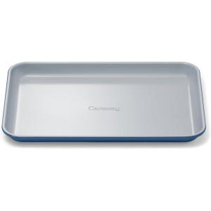 Caraway Non-Stick Ceramic Baking Sheet – Naturally Slick Ceramic Coating – Non-Toxic, PTFE & PFOA Free – Perfect for Baking, Roasting, and More – Large (18″ x 13″) – Gray(Navy)