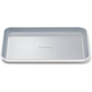 Caraway Non-Stick Ceramic Baking Sheet – Naturally Slick Ceramic Coating – Non-Toxic, PTFE & PFOA Free – Perfect for Baking, Roasting, and More – Large (18″ x 13″) – Gray(White)