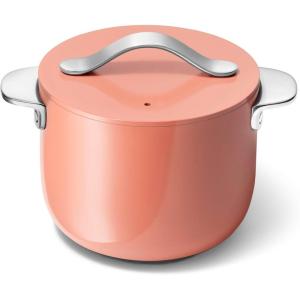 Caraway Petite Cooker – 2 Qt Ceramic Coated Pot – Free From Forever Chemicals – Perfect for Rice, Grains, or Sauces – Cream(Perracotta)