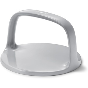 Caraway Grill Press with Handle – 100% Stainless Steel Body – Safe for Use with Pans and Grills – Ideal for Meat, Salmon, Tofu, Veggies – Cream(Gray)